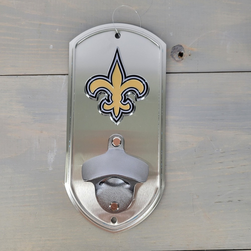 New Orleans Saints‎ NFL Fleur de Lis Metal Wall Mount Bottle Opener